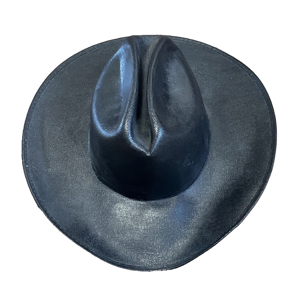 Summit Hats Black Cowboy Hat 50X Cattleman Fitted Size L 7 3/8 - 7 5/8"